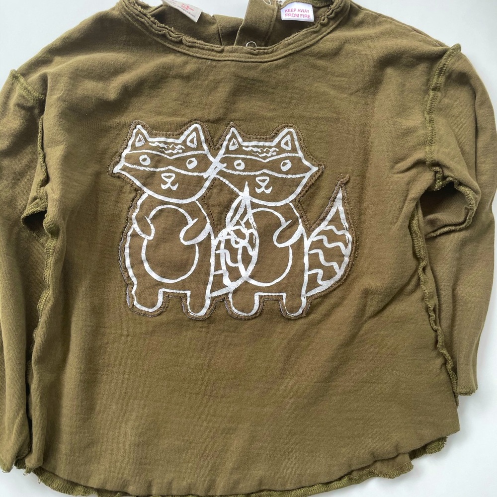 Raccoon long sleeve tee